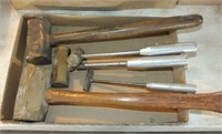 BRASS HAMMERS, VARIOUS SIZES