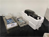 Diecast Funeral car and 2 diecast sports cars, new