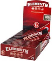 (SEALED) 25 PACKS SIZE 1 1/4 ELEMENTS ROLLING