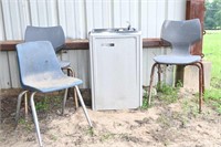 Halsey Taylor Water Drinking Fountain, Chairs