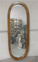 Vintage Wood Framed Mirror - 15.5" x 42"