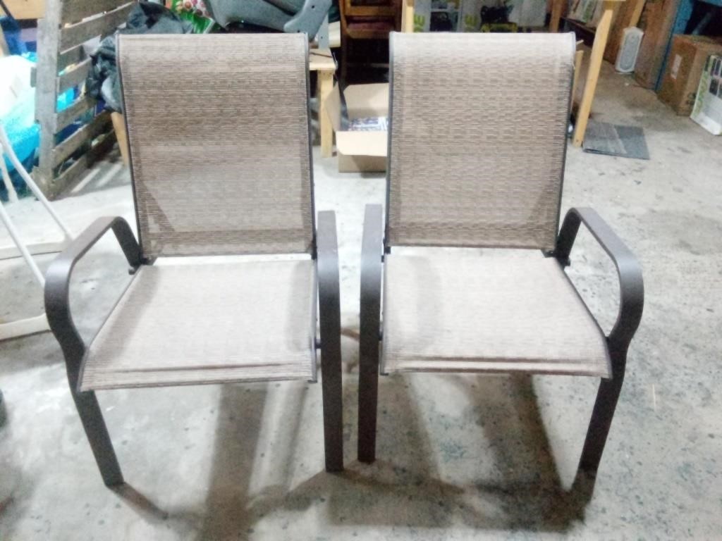 Two Patio Chairs with 5 Adjustable Back Positions