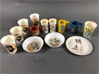 Vtg Character Plates & Cups w/ Premiums