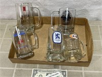 Vintage advertising mugs A&W Michelob and more