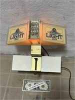 Vintage Schlitz Light beer advertising lighted