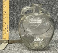 Apple shaped glass jug, stopper top