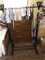 Clothes rack with hangers