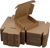 SUNLPH 50 Pack 4x4x1 Inches Small Shipping Boxes