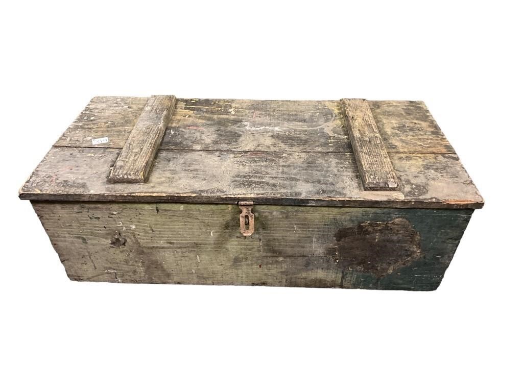 Wooden Storage/Tool Box, 13 x 18 x 38.75 in.