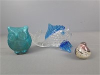 3 Pc Assorted Decorative Glass