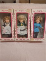 Set of 3 1982 Ideal 8" Shirley Temple Dolls