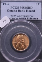 1939 PCGS MS66 RED LINCOLN CENT