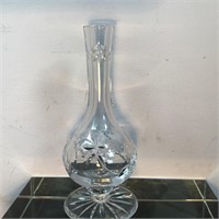 WATERFORD CRYSTAL VASE IRELAND ETCHED SIGNITURE