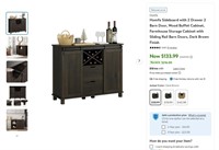 N4541  Farmhouse Wood Buffet Cabinet