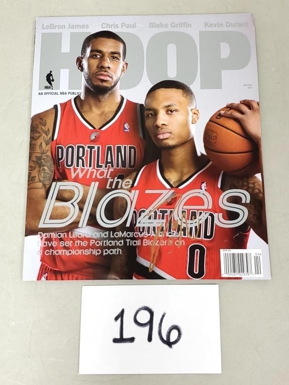 Damian Lillard Signed Hoop Magazine