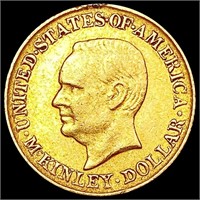 1917 Rare Gold Dollar McKinley NEARLY