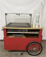 (AS) Food Cart On Wheels, 52In T X 48In L X 24In