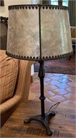 Metal accent lamp w/shade