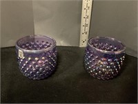 Fenton fairy candle covers