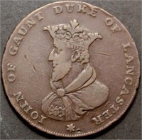 Great Britain Duke of Lancaster 1794 Â½ Penny Toke