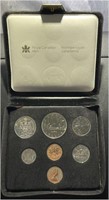 1979 Canada RCM 7 Coin Set in Leather Case