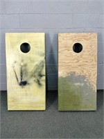 Pair Of Wood Cornhole Boards - No Bags Or Legs