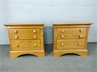 2x The Bid Sumter Cabinet Solid Wood Night Stands