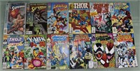 12 Marvel and DC comics; as is