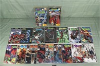 17 Spawn comics and 2 action figures in original p