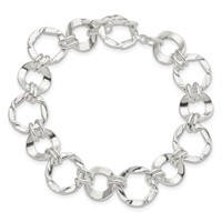 Sterling Silver- Fancy Link Bracelet