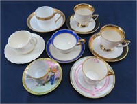 Occupied Japan, Limoges & Bavaria Tea Cups (7)