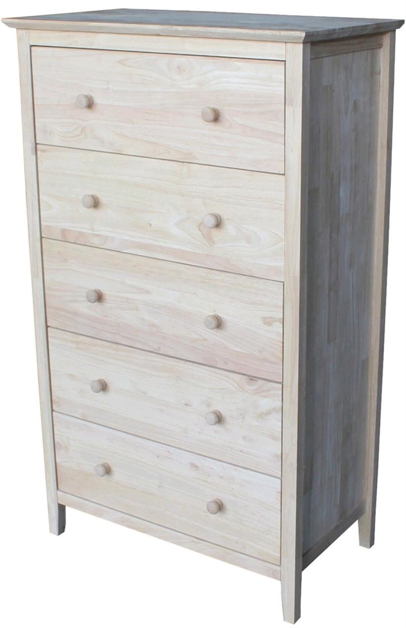International Concepts Dresser with 5 Drawers
