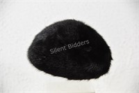 Black Mink Beret Ladies Hat