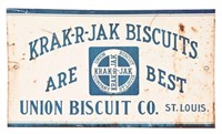 Krak-R-Jak Biscuit Tin Sign-Rare
