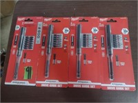 4 MILWAUKEE 7 Pc. Magnetic Drive Guide Sets.
