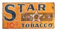 Star Tobacco Tin Advertising Sign