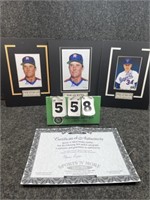 (3) Authenticated Nolan Ryan Autographed Pictures