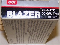 BOX OF BLAZER .25 AUTO