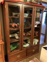 Large Modern Curio Cabinet Cherry