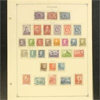 Denmark Stamps Mint Hinged and Used on pages in mo