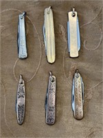 VICTORIAN LOT OF COLLECTIBLE POCKET KNIVES