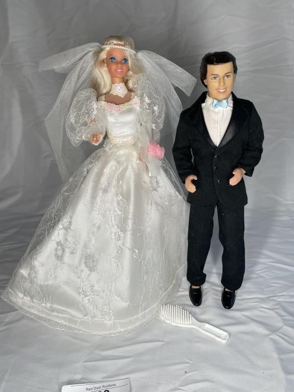 Ken and Barbie bride and groom
