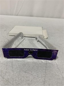 6 PACK OF SOLAR ECLIPSE GLASSES, ISO CERTIFIED
