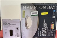 Hampton bay ceiling light and ceiling fan