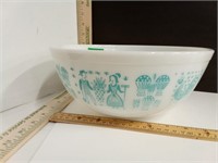 Vintage Pyrex Amish Butterprint Turquoise/White