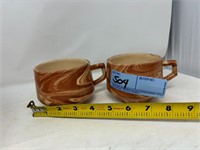 Lot of 2 Emil Cahoy Coffee Cups