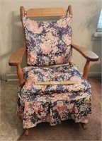 Small Floral Padded Rocker