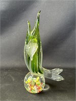 Vintage Murano-style glass vase