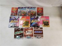 NIP Johnny Lighting and candy bar diecast cats