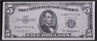 1953 A 5 $ SILVER CERTIFICATE  VF